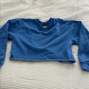 Blue TNA Cozy Cropped Sweatshirt M